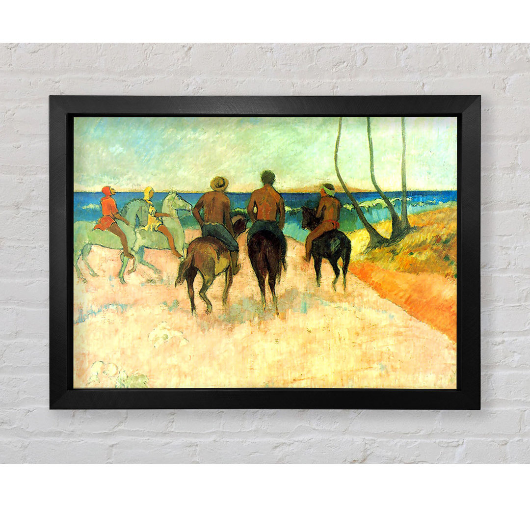 Riding On The Beach 2 - Einzelne Bilderrahmen Kunstdrucke