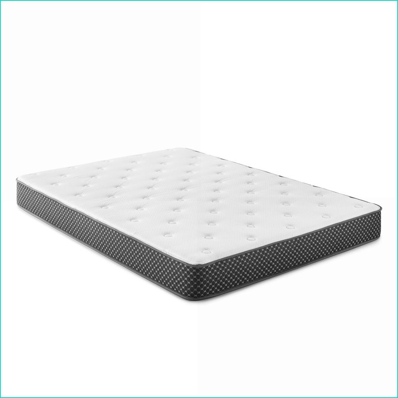 Matelas | Matelas ferme en mousse matelassée 6 po | Blanc neige | Mousse, Lit double