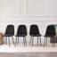 Wellersburg Modern Velvet Upholstered Armless Dining Chair-835357204-840911851-819928527