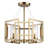 Fallon 4-Light Semi-Flush in Brushed Champagne Bronze with Clear Glass