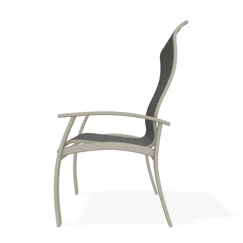 Belle Isle Outdoor Dining Armchair, Storm, Burke