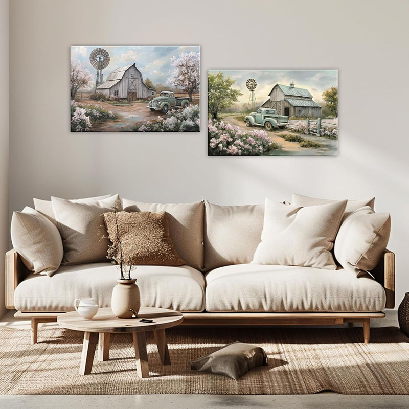 2 Piece Wrapped Canvas Print, 30 cm H x 40 cm W