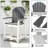 5-Piece Outdoor HDPE Bar Set, Patio Adirondack Chairs With 31.5" Round Table-122720758