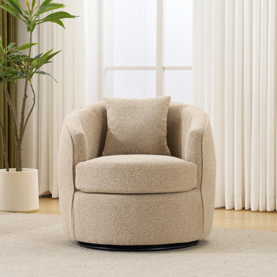 Fauteuil d'appoint pivotant Modern Boucle