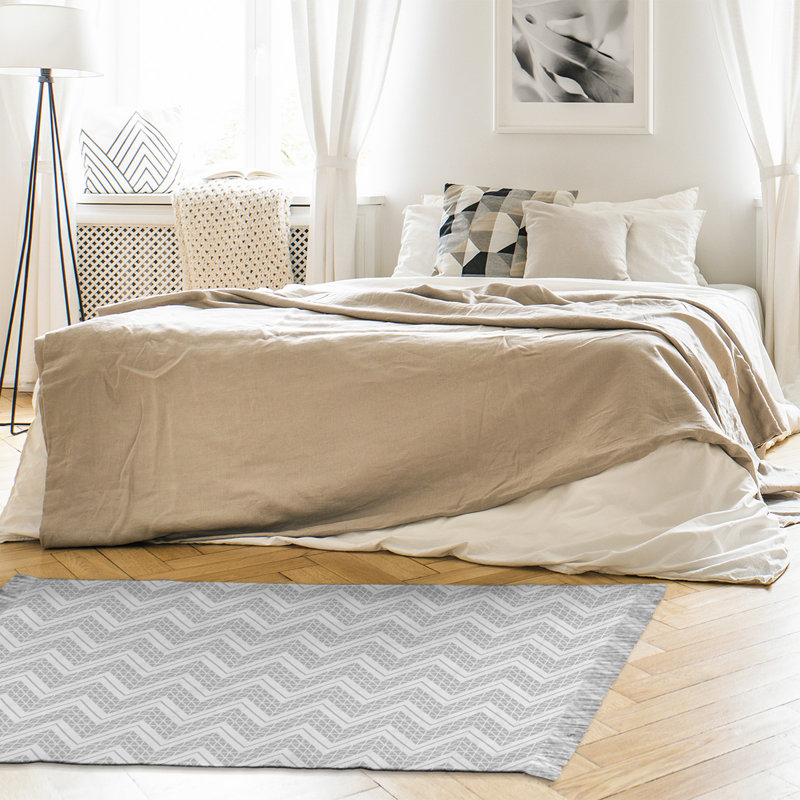 Chenille Chevron Indoor Rug, No