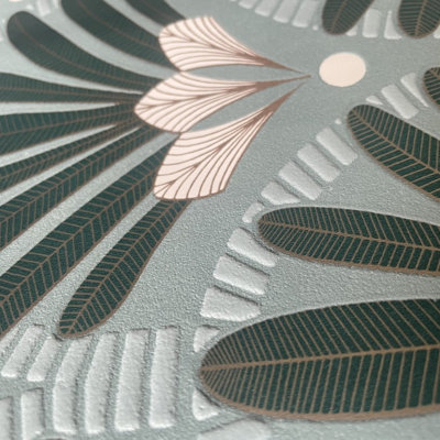 Art Deco Green Wallpaper