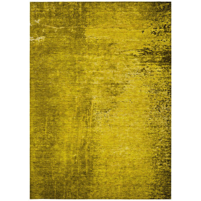 Tapis extérieur lavable antidérapant doré 5 pi x 8 pi