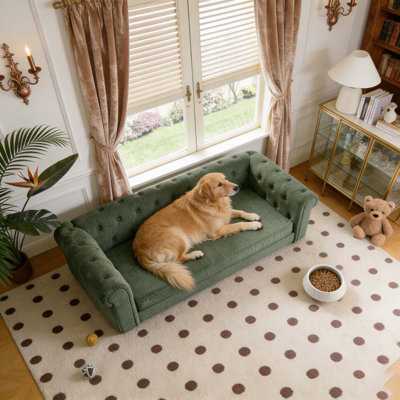 modern and fashionable linen fabric dog sofa
