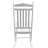 Balcony Porch Adult Rocking Chair - White Constructed From Solid Wood, With Comfortable Seat And Armrest, Back Rest, Easy Assembly, 280lbs Max Load Hardwood, , Stable Weight Bearing Capacity