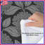 Édredon floral gris-133733678