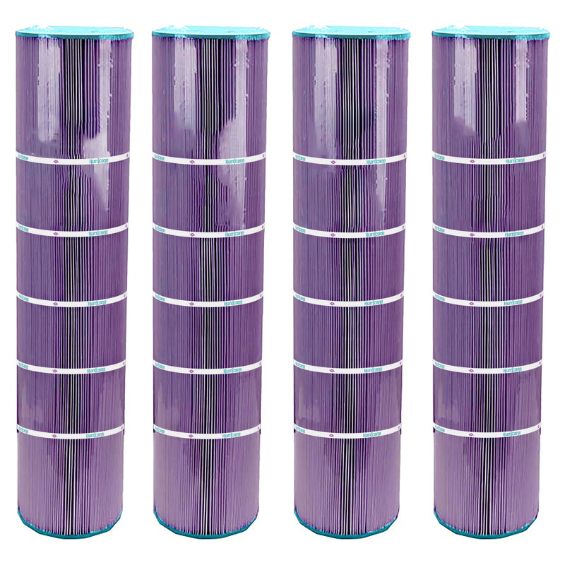 Hurricane Filters HF7472-04P Purple Spa Cartridge Replacement, 4 Pack