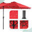 Parasol d'extérieur 15 x 9 pi à DEL double face avec base-1406645033
