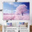 «Pink Winter Tree Snow Landscape», ensemble d'art mural arbre d'hiver-1794213419-1794213409