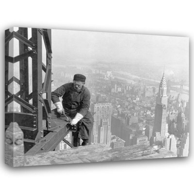 Workman on the Empire State Building