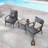 Outdoor Metal 3-Piece Patio Conversation Set-1646841990