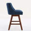 Ensemble de 2 tabourets pivotants à hauteur de comptoir, tabourets de bar rembourrés à hauteur de siège H 26 po-1959537500