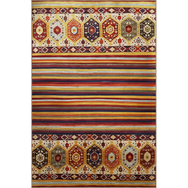 Winette Moroccan Indoor / Outdoor Rug, Rectangle 3'4" x 6'7"