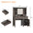 Farmhouse Makeup Vanity Desk with Sliding Mirror-1861734211