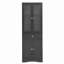 Tall Bathroom Storage Cabinet, Cabinet With Four Doors And Drawers, Adjustable Shelf, MDF Board