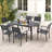 Hazen Rectangular 6 - Person 59'' Long Aluminum Dining Set