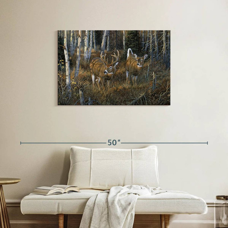 Brampt November Instinct - Deer, 24" H x 36" W