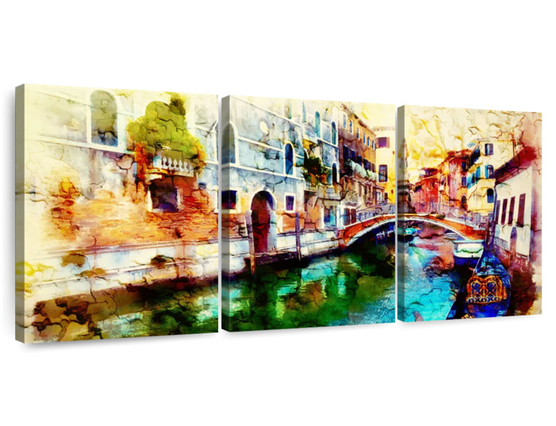Senne Souvenirs de Venise, H 15 po x l 32 po