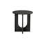 Ensemble de table 3 pièces de style contemporain 1 table basse ronde 2X