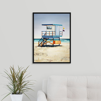 « lifeguard on duty i », peinture sur toile