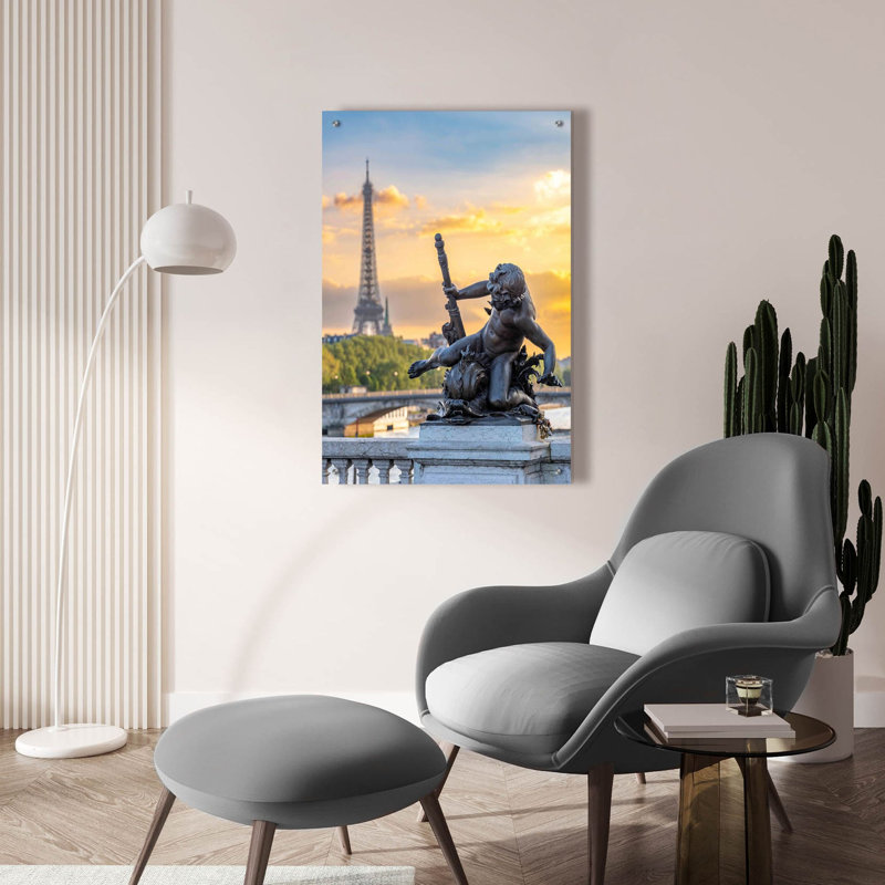 «Paris - Golden Sunset» par Epic Portfolio, H 36 po x l 24 po