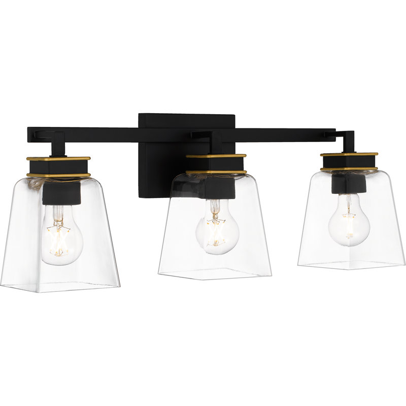 Adakras 4-Light Matte Black Bath Light, 3
