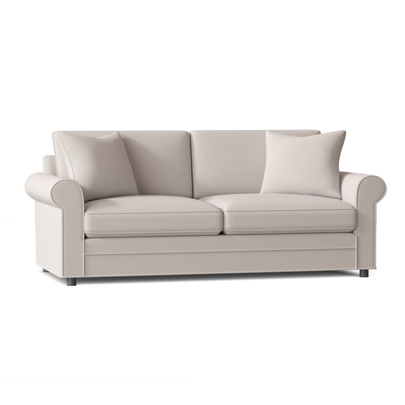 Edgeworth Upholstered 85'' Sofa, White Textured Performance; 0865-91