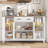 55.1'' Sideboard With 2 Drawers, Adjustable Shelves-449306907