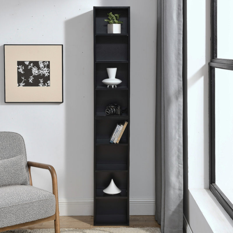  Armoire de rangement à 8 niveaux, Noir, noir, noir, noir
