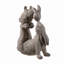 Statue de jardin maman et bébé lapins