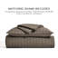 Ensemble de courtepointe en satin de coton Modern Windowpane, couvre-lit 100% coton prélavé, ensemble de literie légère 3 pièces avec 2 taies décoratives pour toutes les saisons-124542139-124542142