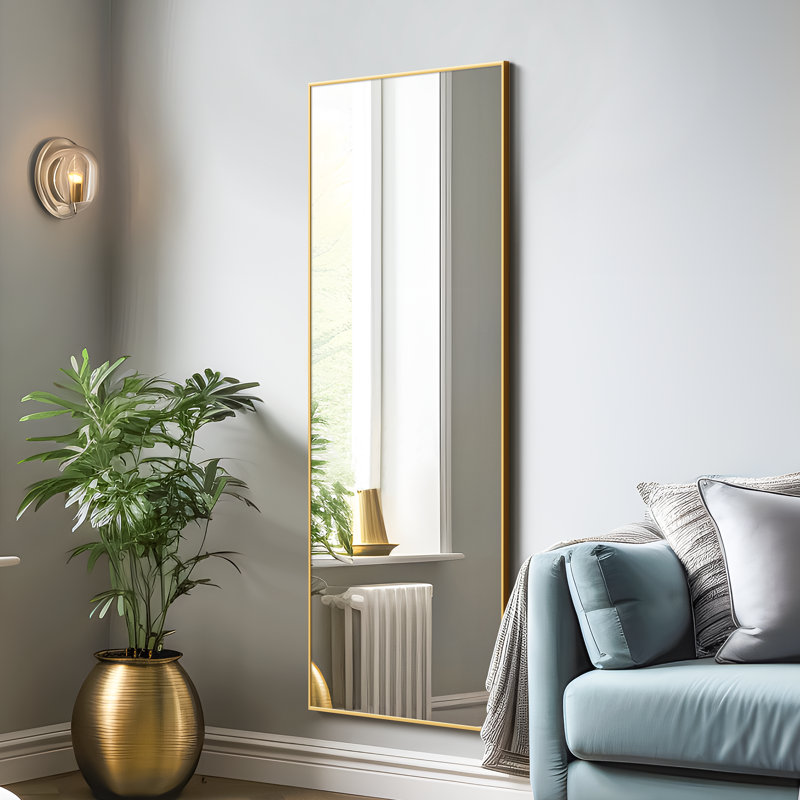 Miroir suspendu Kinkaid, Or, 71 po x 31 po