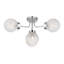Plafonnier semi-encastré 4 lumières en chrome-129437289