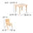 Goddard 21.875"W x 26.625"L Rectangle Plastic Activity Table Set with 2 Chairs-49248716