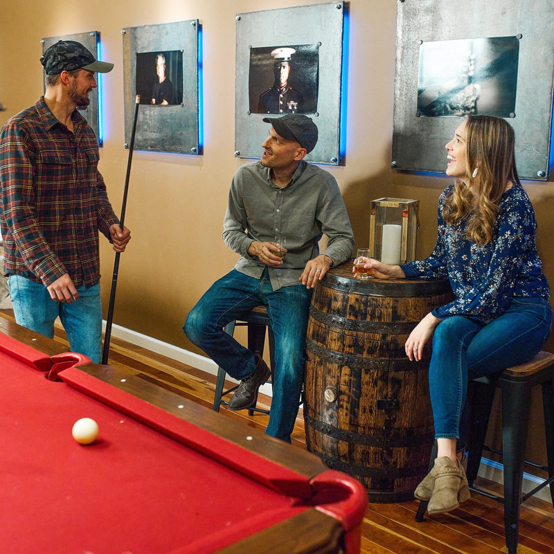 Handcrafted Rustic Whiskey Barrel by Family-Owned Mystic Barrels