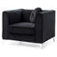 Fauteuil incliné noir élégant Sleek-1940103328