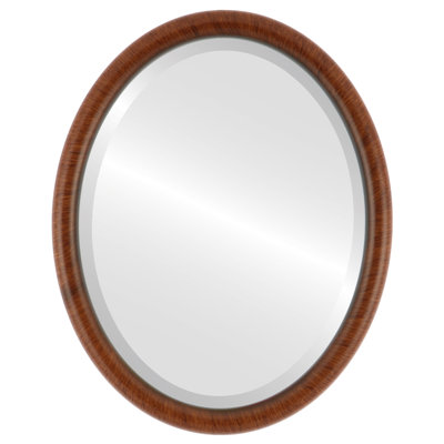 Rowles Wood Frame Oval Wall Mirror
