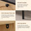 Armoire à chaussures en rotin peu encombrante avec 4 portes rabattables - Rangement étroit élégant pour les entrées et les couloirs-416071576