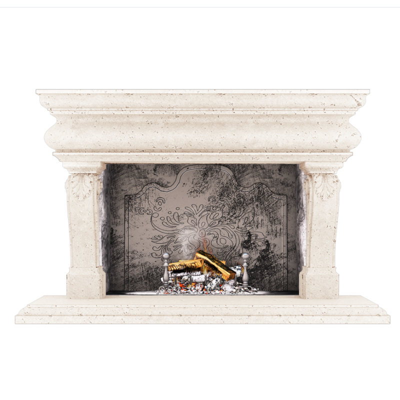 Great Adana Fireplace Surround, Old World Beige