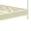 Lit plateforme classique à baldaquin en bois avec système de lattes durable-129466429