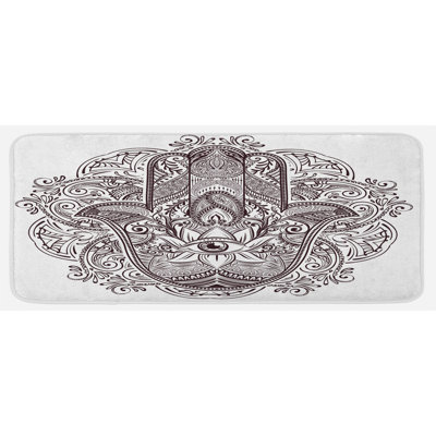 Eclectic Synthetic Kitchen Mat