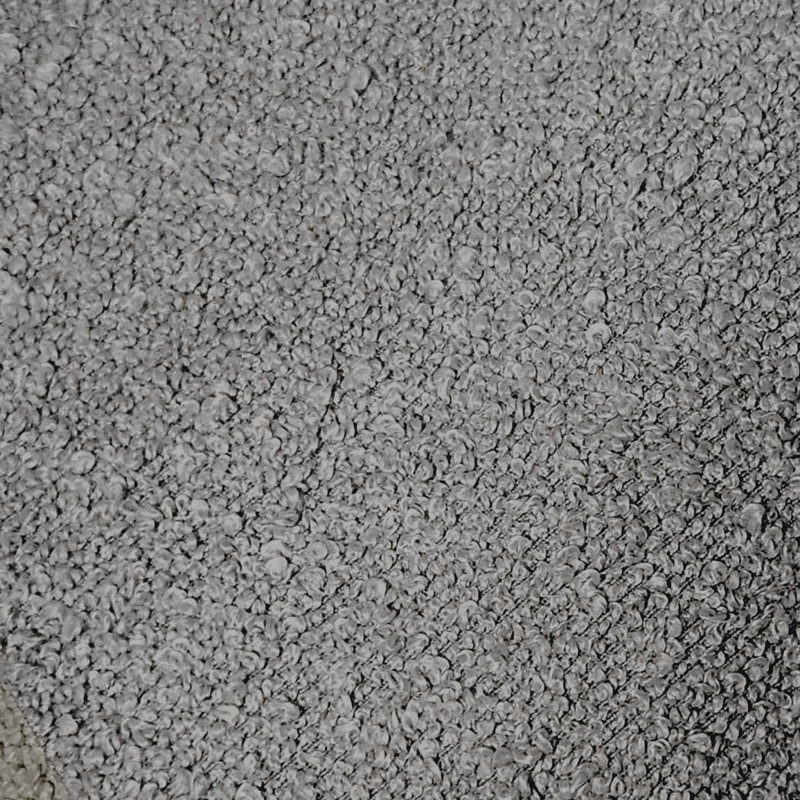 Vérrant Boucle Storage Ottoman Bench, Gray, 15"H x 15"W x 15"D
