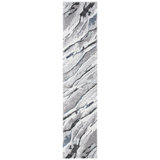 Awais Abstract Area Rug in Grey/White/Black