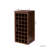 Brown Walnut 32-bottle Modular Wine Bar Cabinet With Buffet Storage