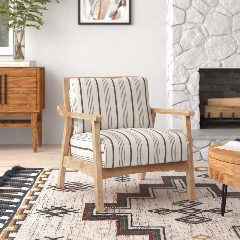 Chaise avec accoudoirs en polyester 27 po Rison Egan