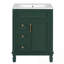 Meuble-lavabo avec lavabo, 2 tiroirs, poignÃ©es en mÃ©tal et tablette rÃ©glable-460983356
